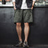 Retro Raindrop Camo Print Shorts – Functional Straight Fit Casual Summer Pants